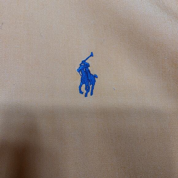 Ralph Lauren Orange Logo Classic Fit Button Down Shirt Size Small - Picture 3 of 6